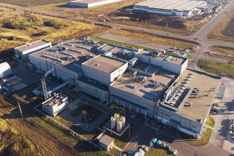 Panoramic view of the factory